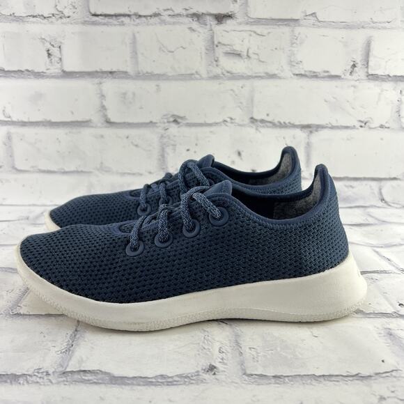 Allbirds Tree Runners Women’s 7 Navy Blue Athletic Running Sneaker Mesh Lace Up - Picture 1 of 10